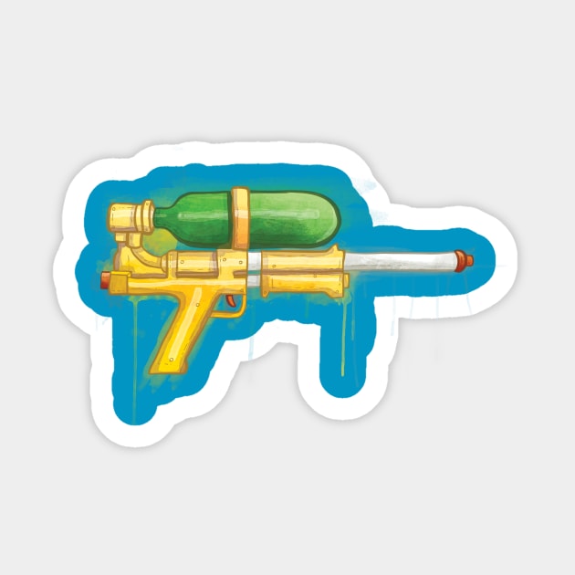 Ode to The Super Soaker Sticker by TaylorRoseMakesArt